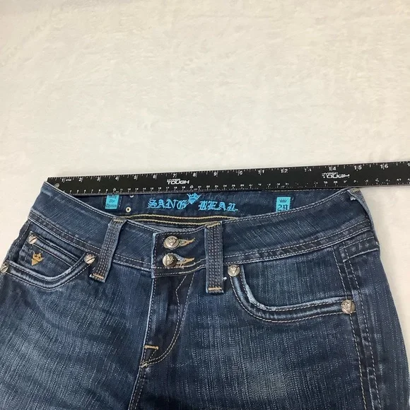 Sang Real Bootcut Jeans Sz 29 Dark Blue - Picture 6 of 13